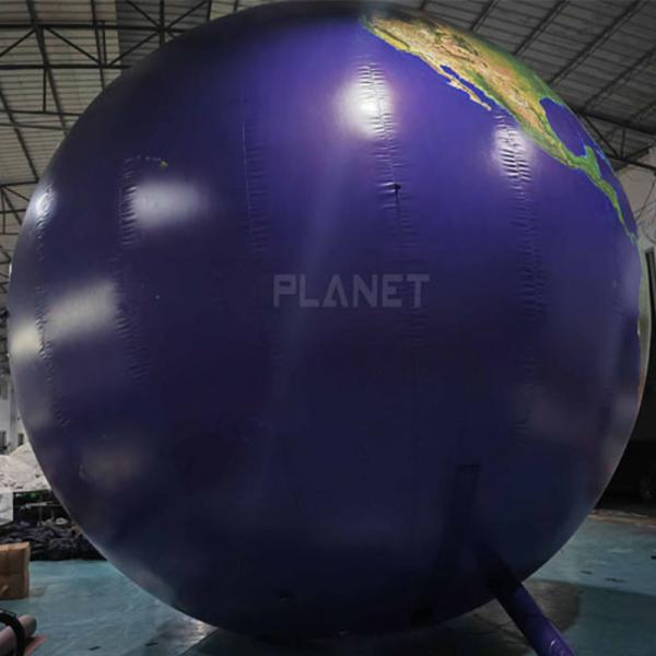Реклама Надувная земля Декорация Земля Шарик Освещение Планетарный шарик С светодиодным светом