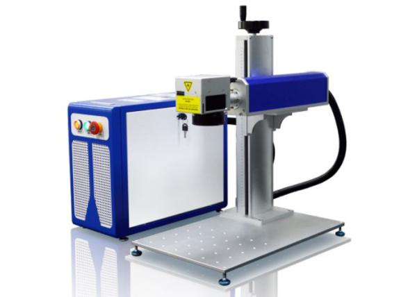 Fiber Laser Metal Marking Machine , Metal Stainless Steel Laser Engraving Machine