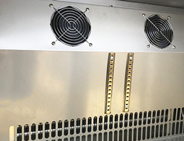 Stainless Steel Swing 4 Doors Cold Drink Cooler/ Under Counter Bar Refrigerator, Built-in Glass Door Back bar Cooler