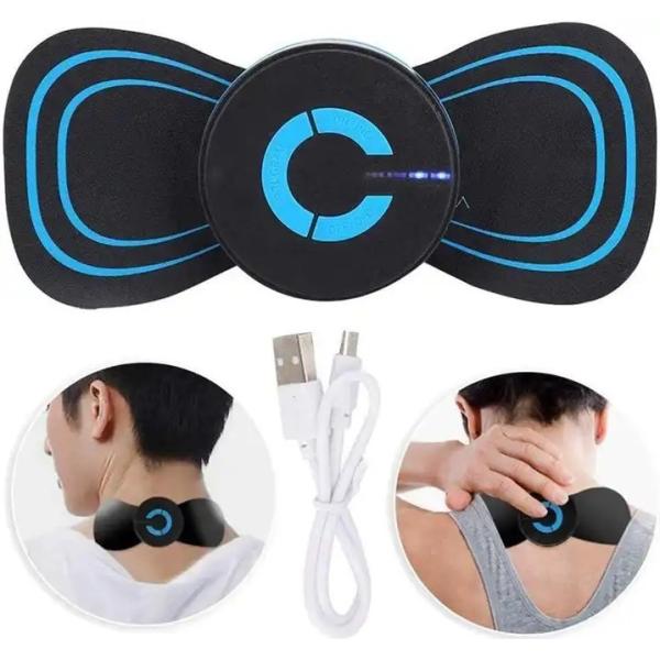 Мини электрический стимулятор мышцы EMS Massager мышцы шеи кармана