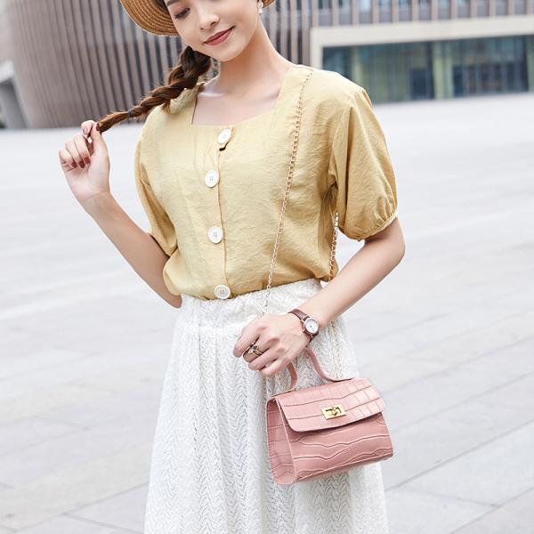 Customized Color Crocodile Pattern Handbag with Zipper Closure and Luxury Design