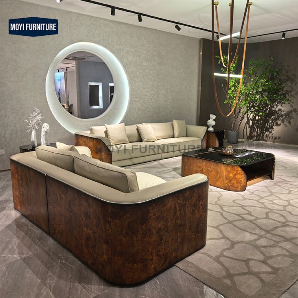 Luxury Modern Living Room Furniture Elegant Couches Contemporary Leather Sofa