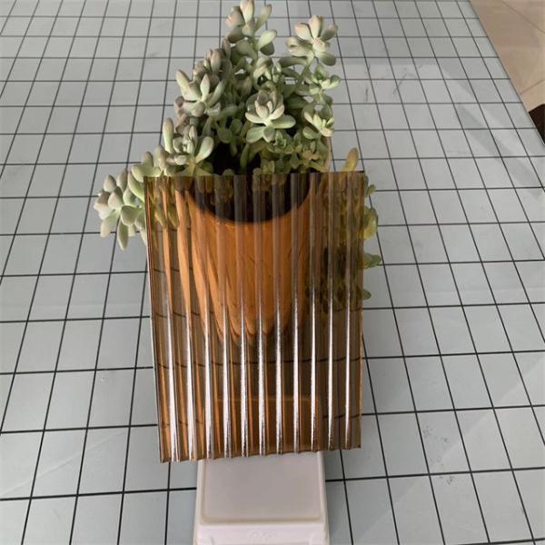 Material de construção decorativo vidro com padrão de bronze de 4 mm-6 mm para decoração de interiores