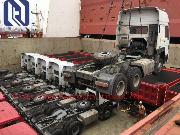 25T 336hp 371hp HOWO Dump Truck 6 X 4 10 Wheel Red Color Steering ZF8118