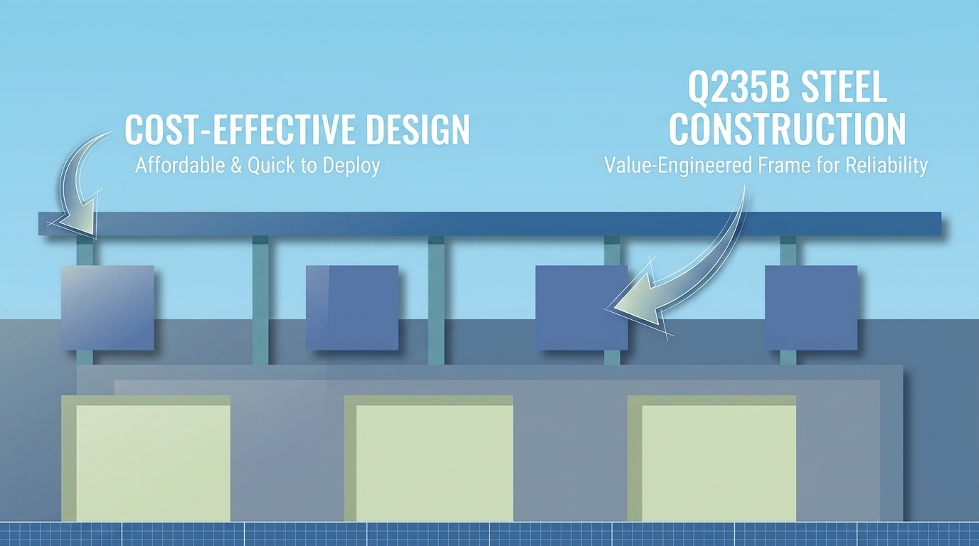 Economical Q235B Prefabricated Steel Structure Workshop Cost-Optimized Industrial Building for Emerging Markets