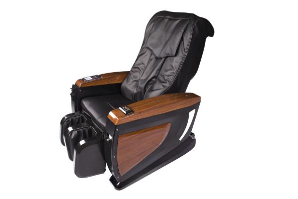 4d Manipulator Vending Massage Chairs EMS Bluetooth Hifi Black Massage Recliner Chair ODM