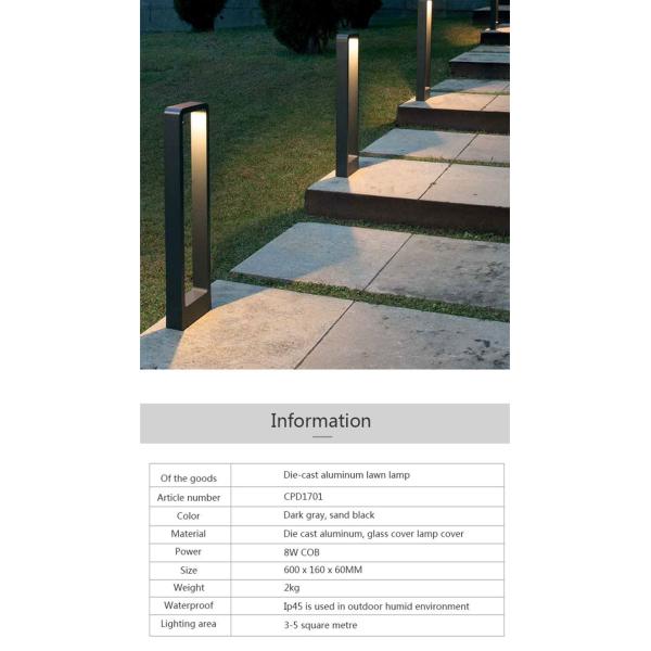 лужайка 300мм короткая на открытом воздухе освещает 7в энергосберегающее с функцией дистанционного управления