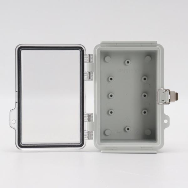 150x100x90mm Hinged Cover Electrical Enclosures with Stainless Steel Latch Waterproof Plastic Enclosure