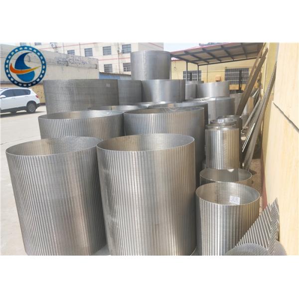 Point Welding Continuous Slot Screen , Non Clogging Water Well Screen Pipe