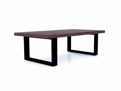 Tabela de jantar de madeira moderna Nordic Rectangular personalizada para escritório em casa