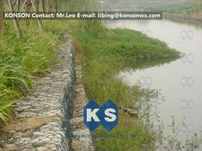 Hexagonal Mesh PVC Gabions with Hot Dip Galvanized Wire Double Twisted Mesh