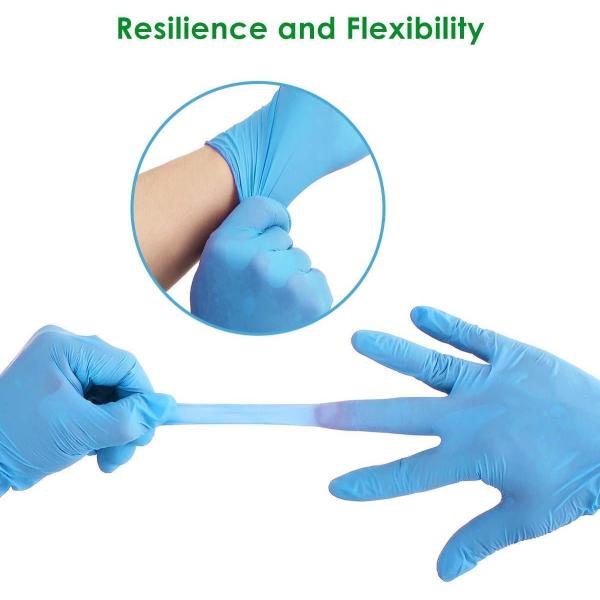 Biodegradable Powder Free Disposable Nitrile Gloves 100pcs Box 9mil