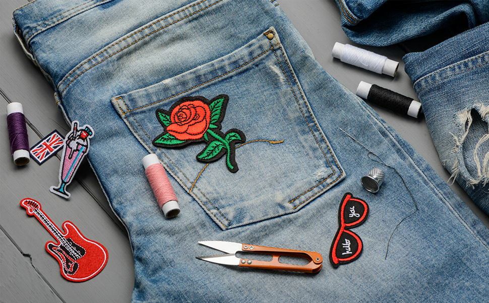 Custom Personalized Logo Embroidered Patches Any Shape Iron on Sew on Hook and Loop Patch