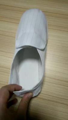 Cleanroom White breathable PVC sole anti slip antistatic working leather shoe esd mesh shoes for electrics pharmaceutical