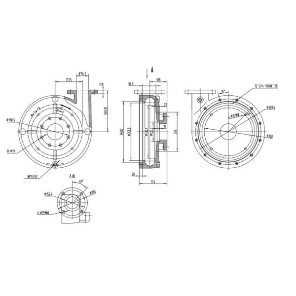 Mission Pump Parts Housing Assembly PN G0006026 for Replacement