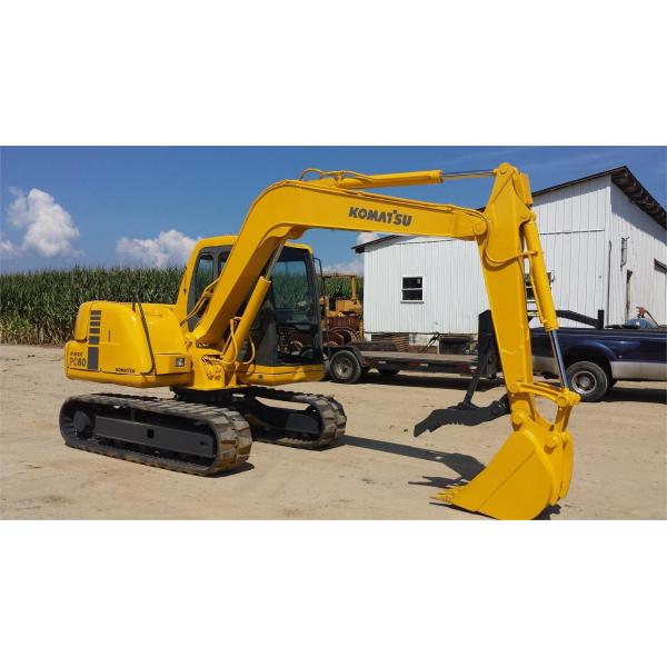 Komatsu Pc60 Pc75 Excavator Rubber Tracks Low Elongation With Block Pattern