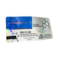 Plastic Waterproof Hologram Test E 250 Glass Vial Labels