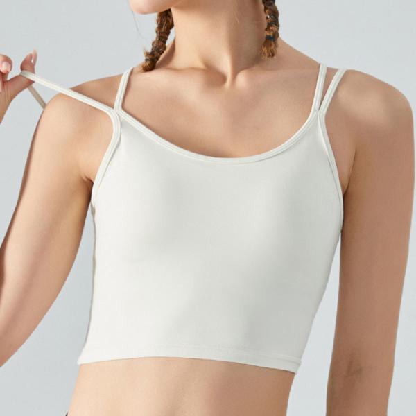 Running Shock Proof Womens Sports Bra Vest Slim Shoulder Strap Bra