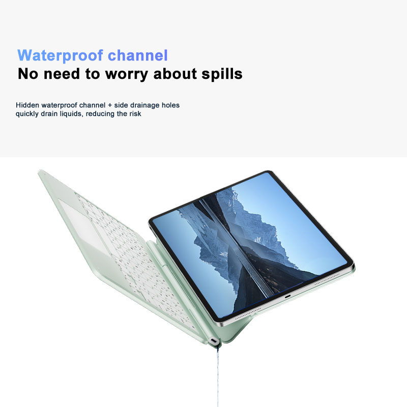 Magic RGB Backlit New Wireless Keyboard for iPad Pro 12.9-inch & iPad Air 13-inch Ultralight Detachable Touchpad