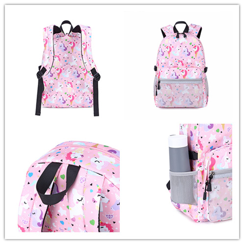 Waterproof Pink Unicorn W16cm Children School Bag