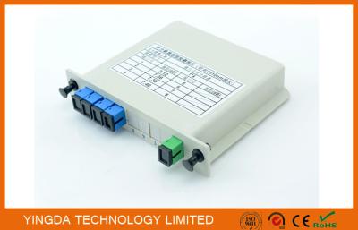 Divisor 1x4 na caixa de LGX, G657A1 do PLC EPON da fibra óptica, fibra SMF-28e de G652D Corning