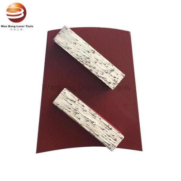 Trapezoid Two Segment Diamond Concrete Grinding Shoes