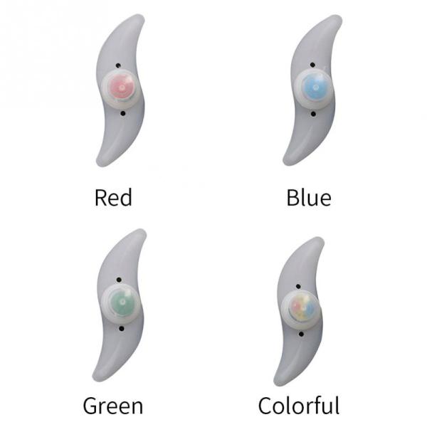 1 x Button Battery Powered JWA Silicone Bike Light Frame for Colorful and Fun Cycling