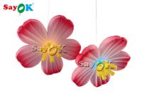Fleur menée gonflable accrochante d'Oxford 1.5m de rose de décoration