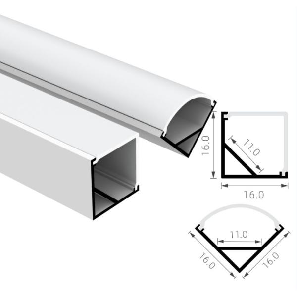 Профиль СИД угловой алюминиевый привел алюминиевый профиль для освещения приведенного прокладки 45D 90D