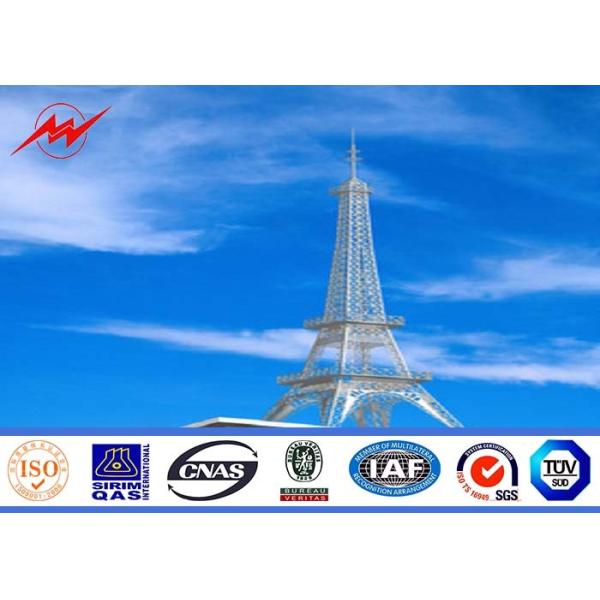 220 Кв гальванизировали широко используемую башню 10м-200м поляка трубки стальных труб Моно