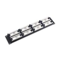 Panneau de patch Ethernet certifié RoHS, panneau monté sur rack blindé avec gestion de câble