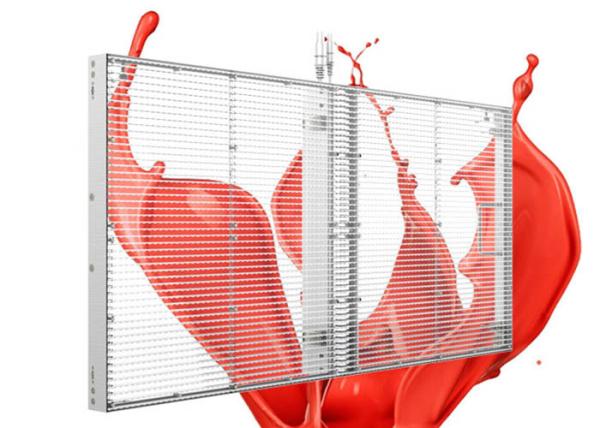 7mm Glass Transparent LED Screens Rental Billboard Excellent Heat Sinking