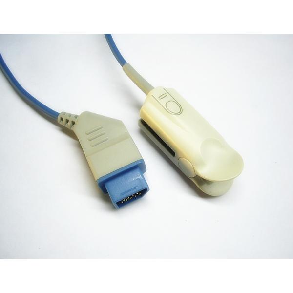 Nihon Kohden TL-201T Soft Rubber Reusable Spo2 Sensor With Rect 14Pin Connector