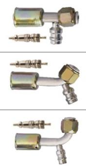 #6 #8 #10 #12 Al joint with iron jacket R12 high & low pressure valve (Female Flare / auto air conditioning hose fitting