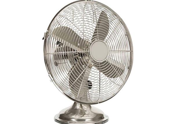 12 inch retro desk fan Metal Grill chrome copper wire 110V metal air cooling