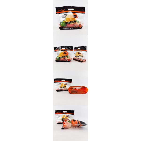 Custom Anti Fog Zipper Bag  Keep Fresh Plastic Packaging for Fresh Fruits Orange Apple Grape Cherry Vegetable Bags With Handle