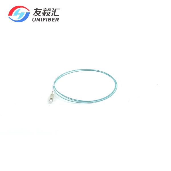 LC/PC OM3 OM4 Multimode Fiber Optic Pigtail 0,9 мм Тяжёлый буфер Aqua LSZH 1 м