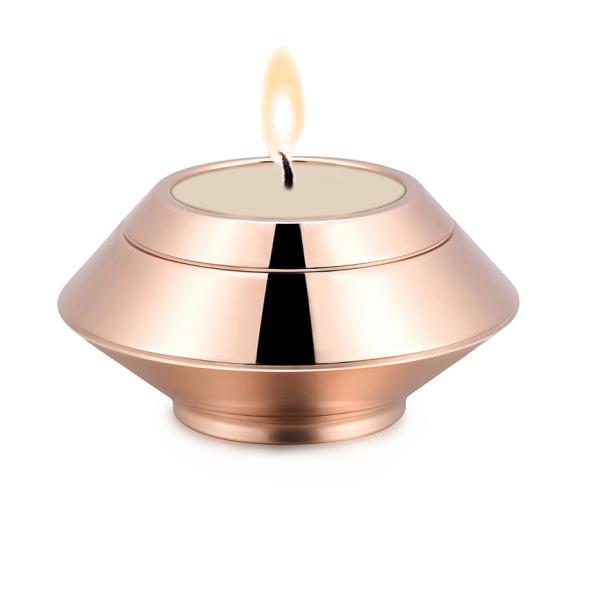 Picture High Polished Candlestick Urn for Human/Pet Ashes Cremation Jewelry Keepsake