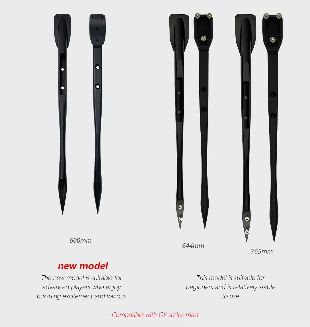 Carbon Fiber Hydrofoil Accessories Aluminum Alloy Foil Fuselage For Waterplay