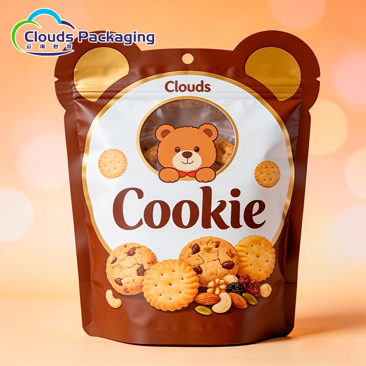 Custom Printed High-Temperature Resistant BPA Free Special Shape Bags Stand Up Zipper Pouch for Food Packaging