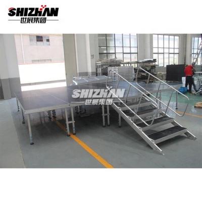 Party Event Aluminum Stage Platforms Folding Adjustable Legs Wedding Stage TUV