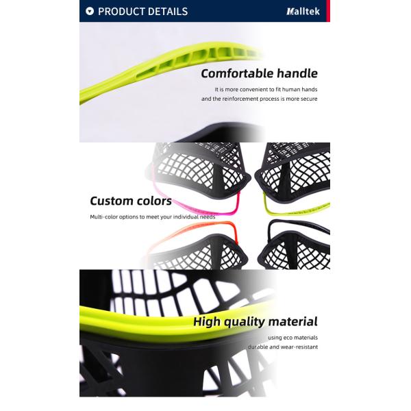 Single Handle Cosmetic Retail Shopping Plastic Basket For Supermarket