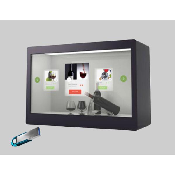 43 Inch TFT IPS Transparent Lcd Panel Advertising Monitor Showcase