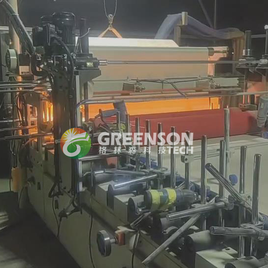 Fully Automatic PUR Hot Melt Glue Laminating Machine for Fabric with 5-17m/min Production Speed