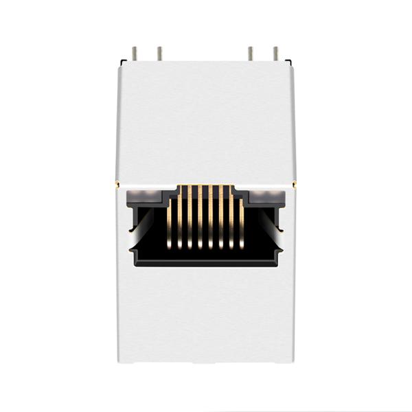 El enchufe vertical compatible Rj45 de Belfuse G55-122N-155 LINK-PP 10G con GY/GY llevó