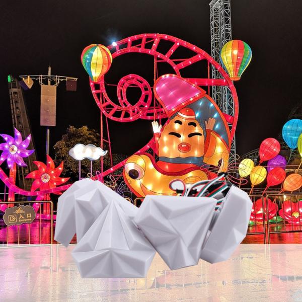 Iluminação de parques de diversões LED Iluminação decorativa 60mm 5050RGB 2W DC12V Iluminação decorativa