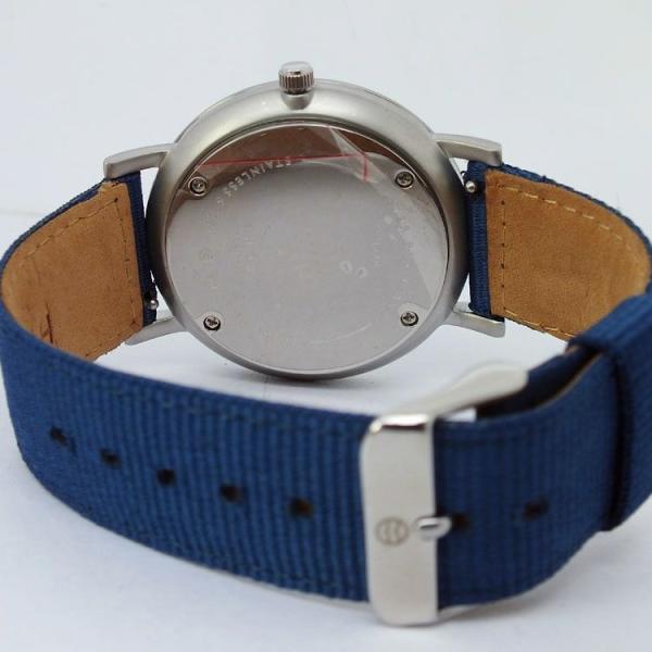 Newest fashion stainless case , nylon strap watch,nylon watches 2014-dark blue band