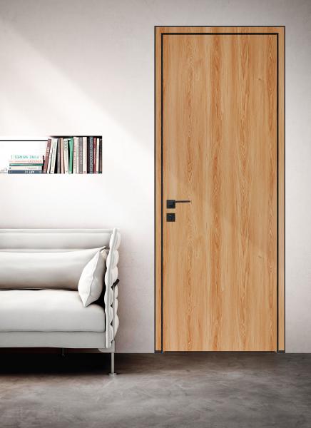 Aluminum interior slab hollow interior flat wood door for house