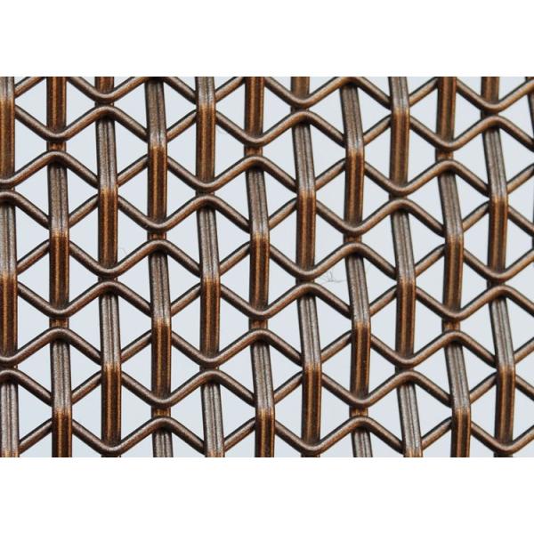 The cabinet door is made of architectural decorative mesh glass and metal decorative mesh