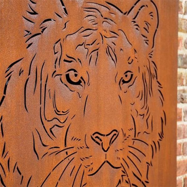 Arte finala de aço de Art Laser Cut Garden Metal da parede de Corten da decoração rústica
